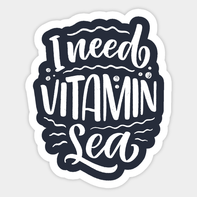 Vitamin Sea Sticker by Magniftee